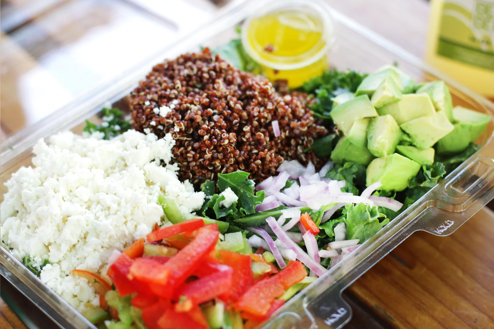 A fresh grain-and-vegetable health bowl from John's Garden