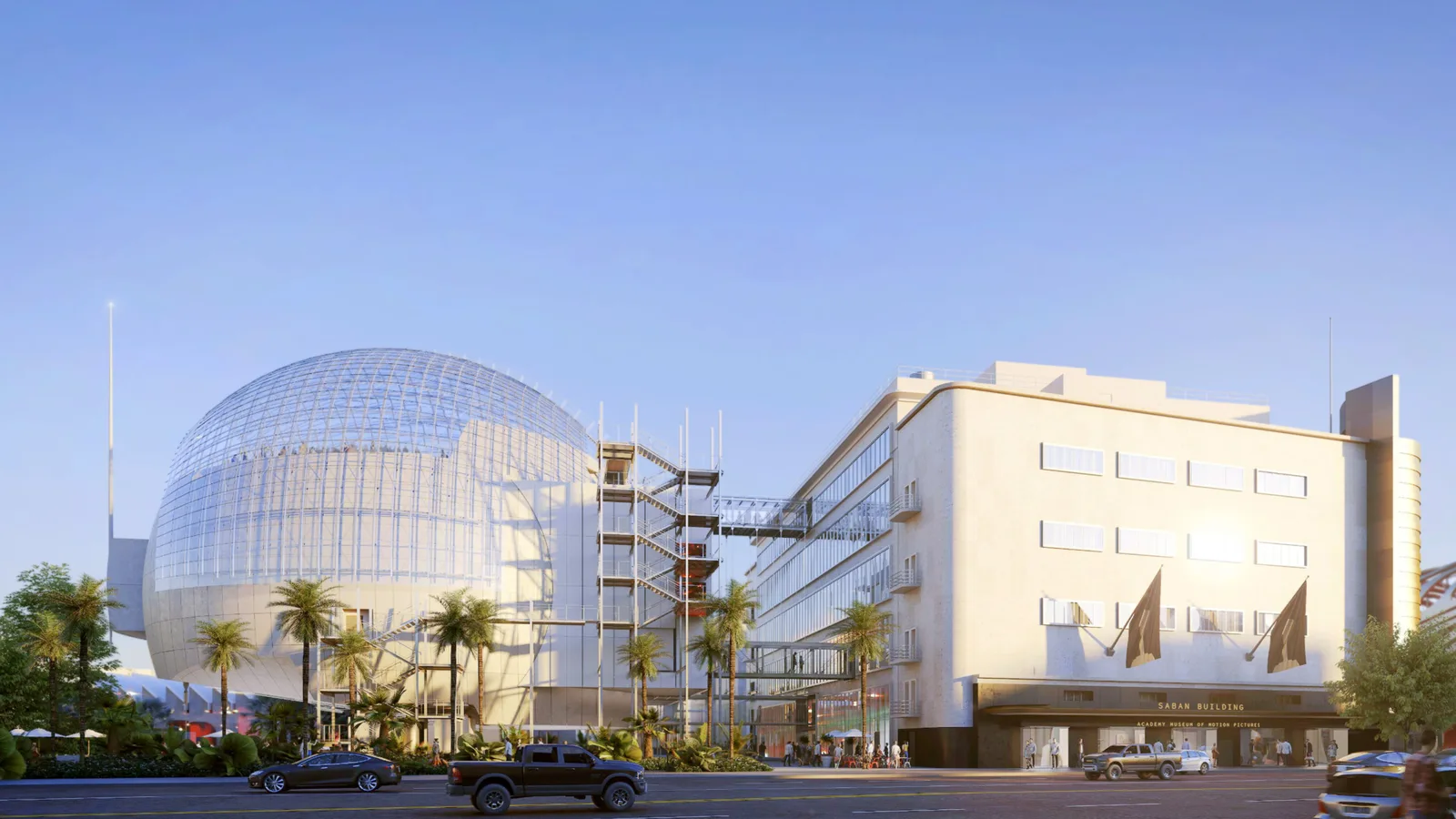 The Academy Museum of Motion Pictures building in Los Angeles.