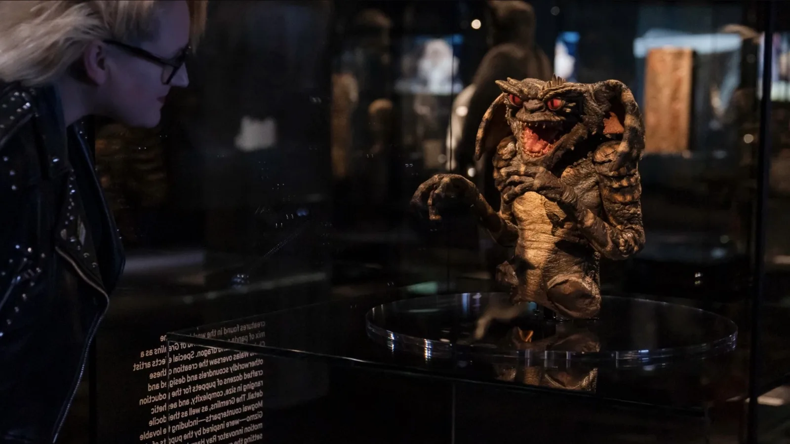 Academy Museum gallery with a Gremlins display