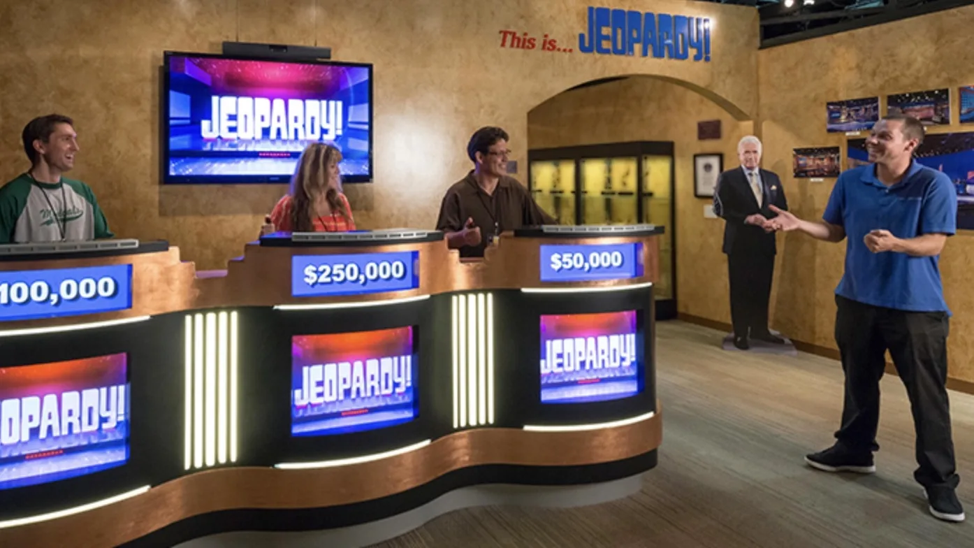Sony Studios sound stage for the Jeopardy! experience