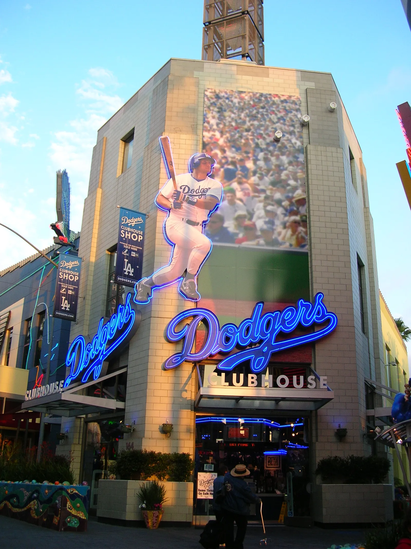 Dodgers Clubhouse Store storefront at Universal CityWalk Hollywood