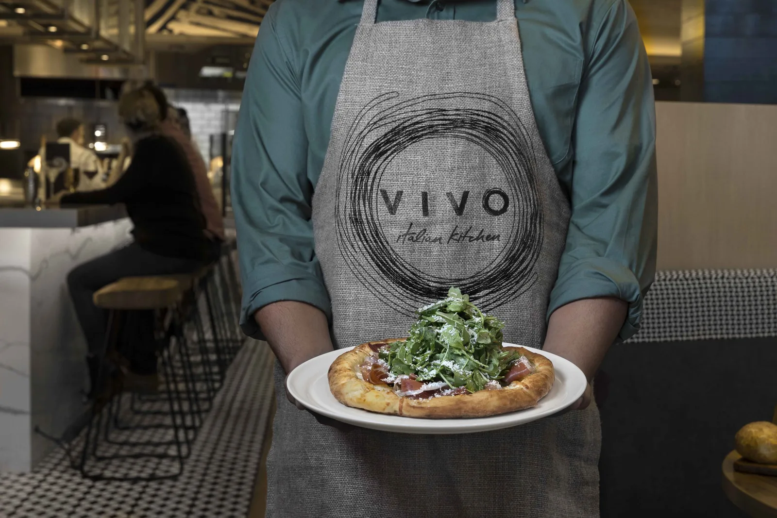 Dining room interior of Vivo Italian Kitchen at Universal CityWalk