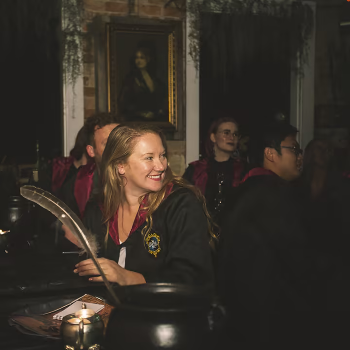 The Wizard's Den immersive potion-making cocktail experience, Hollywood