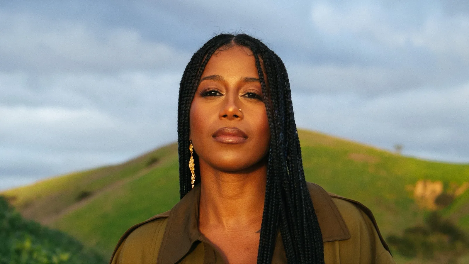 A free outdoor sunset concert at the Getty Center (1200 Getty Center Dr, Los Angeles, CA 90049) featuring poet, vocalist, and composer aja monet.