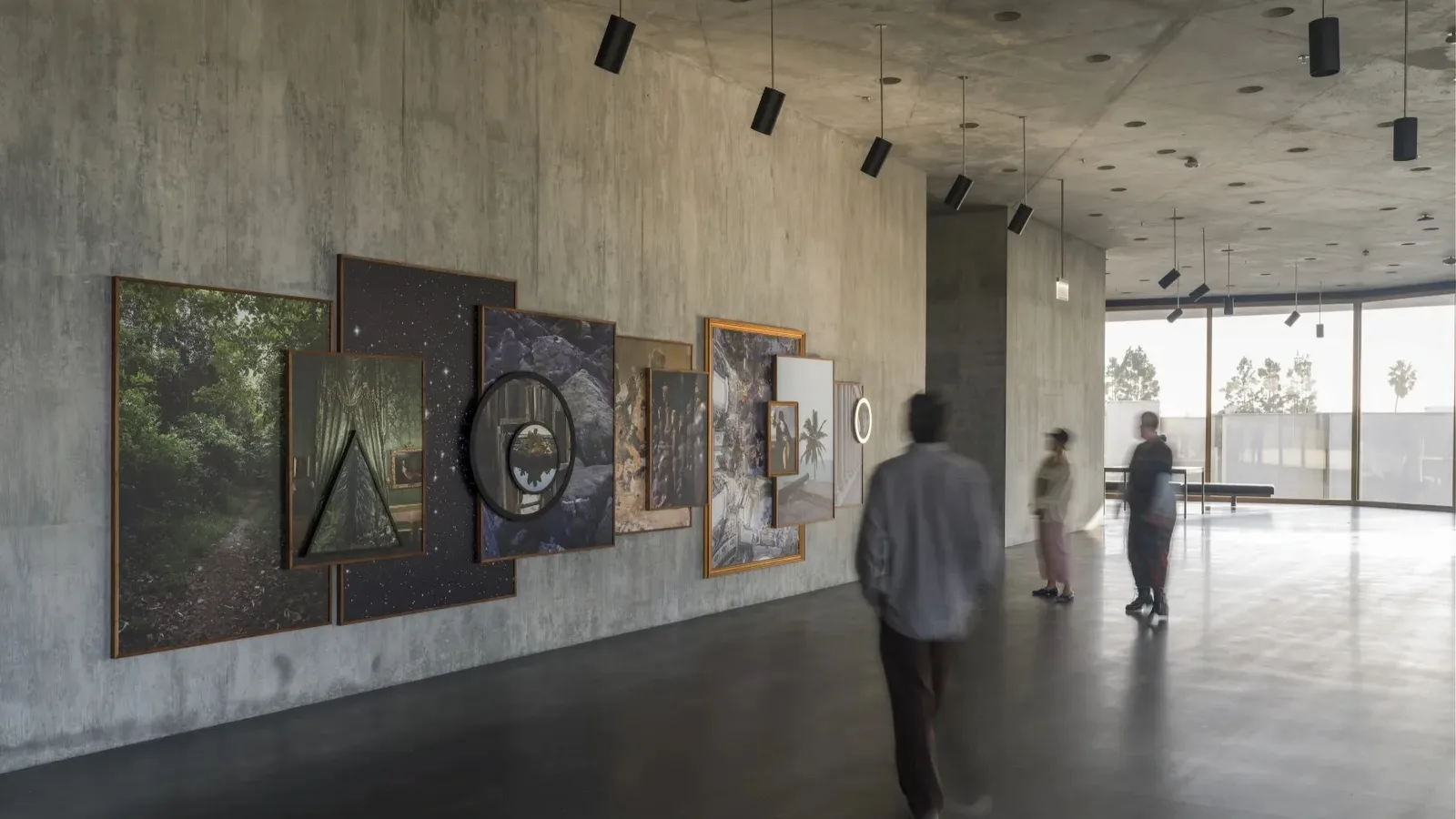 The new flagship building of the Los Angeles County Museum of Art, designed by architect Peter Zumthor at (5905 Wilshire Blvd, Los Angeles, CA 90036)