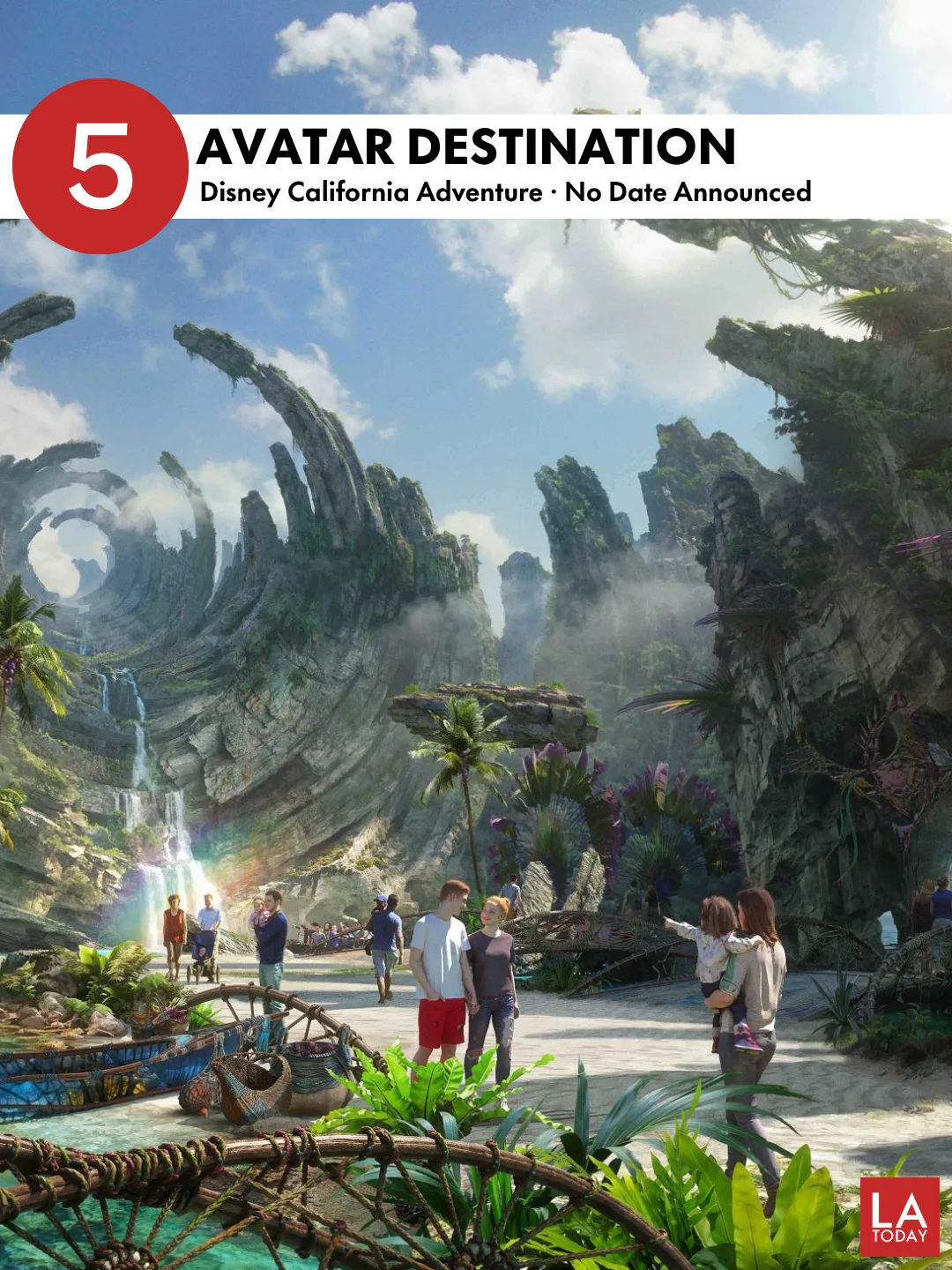 LA Today slide 5: Avatar destination, Disney California Adventure, no date announced