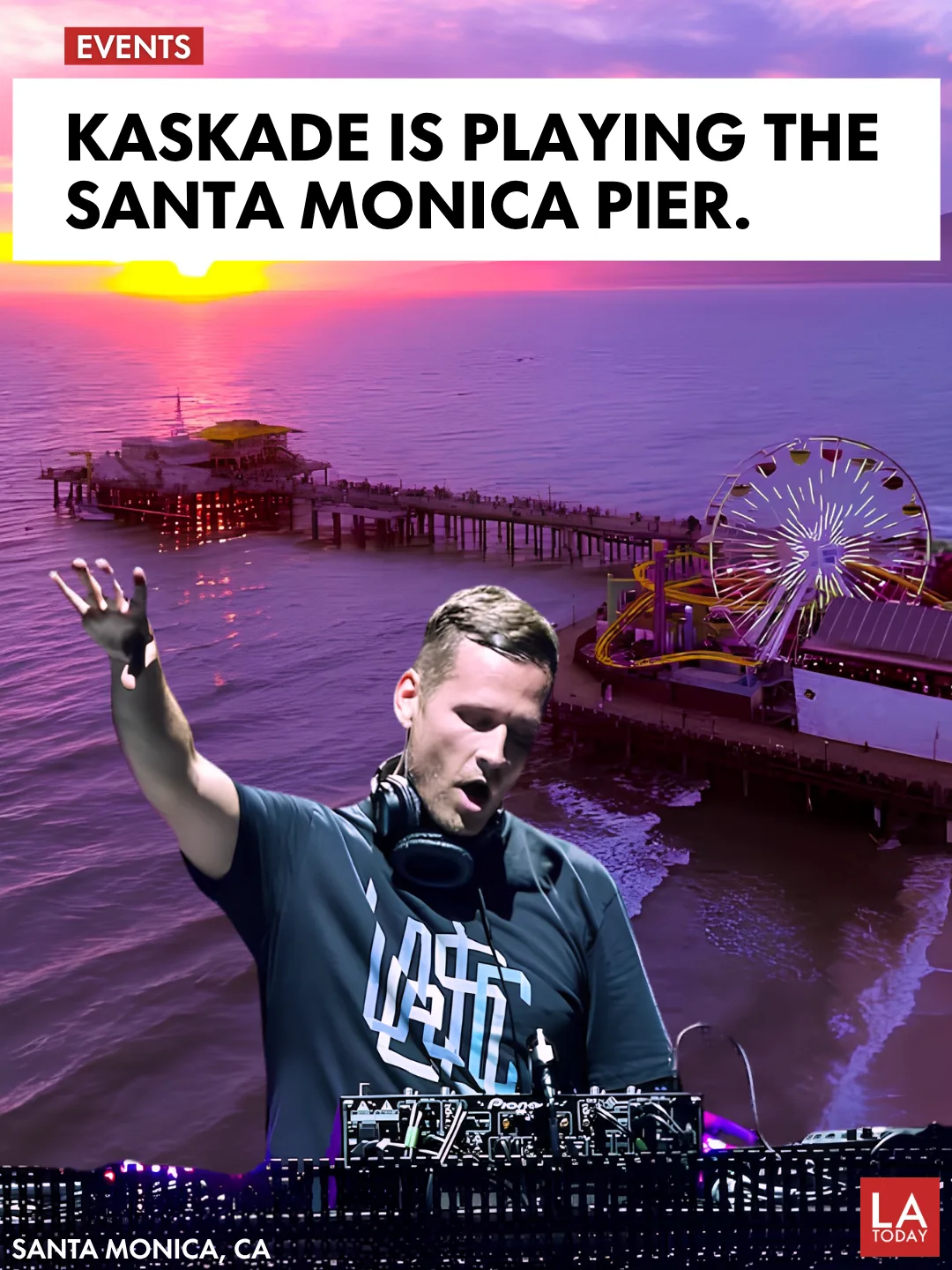 Kaskade ORIGIN tour at the Santa Monica Pier, September 4, 2026