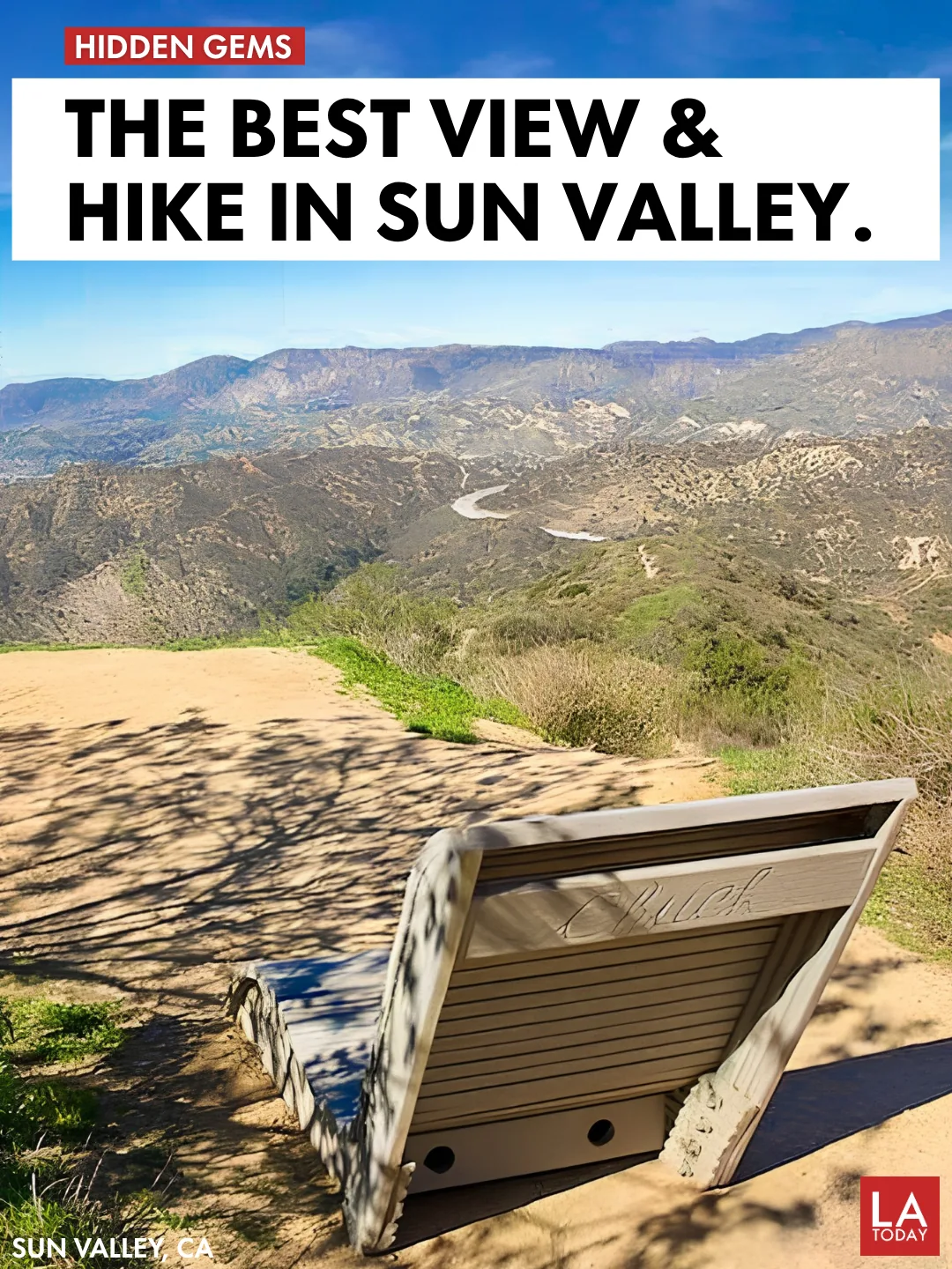 Trail through the Verdugo Mountains at La Tuna Canyon Park in Sun Valley