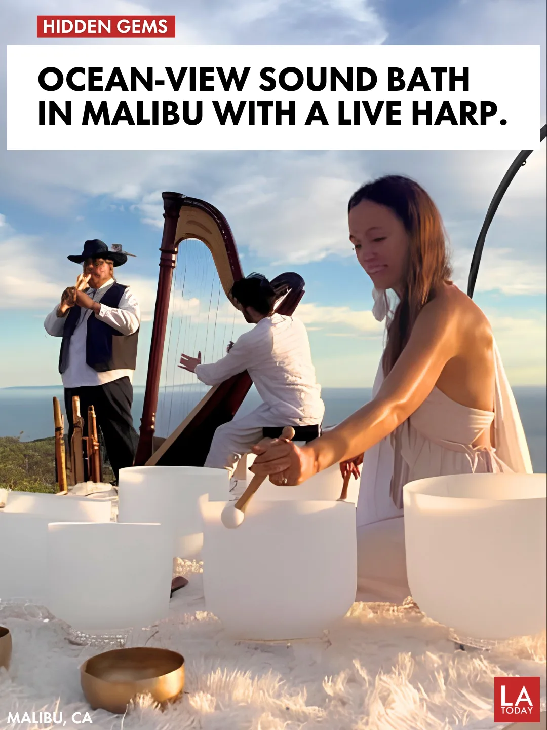 LA Today cover: Ana Netanel's Ocean-View Sound Baths Bring Full Moon, Halloween and New Moon Sessions to Malibu