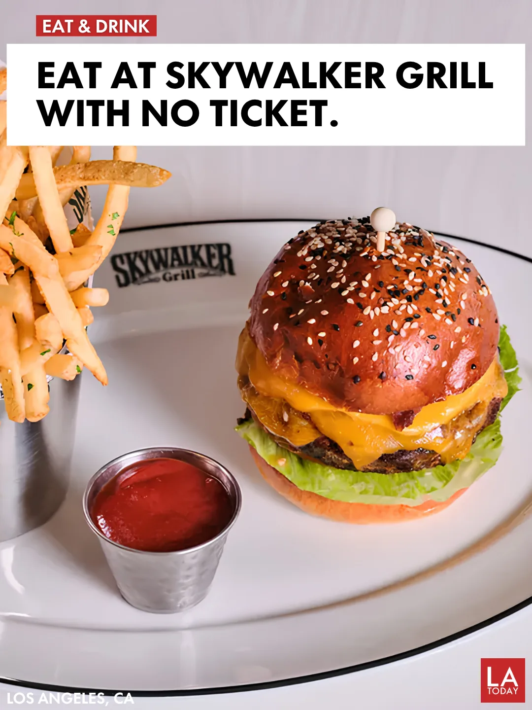 LA Today cover for Skywalker Grill at the Lucas Museum