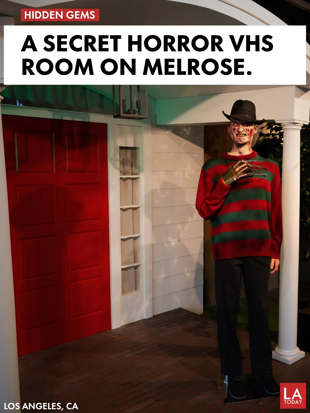 LA Today cover: Slasher World on Melrose Hides a Horror VHS Room in the Back