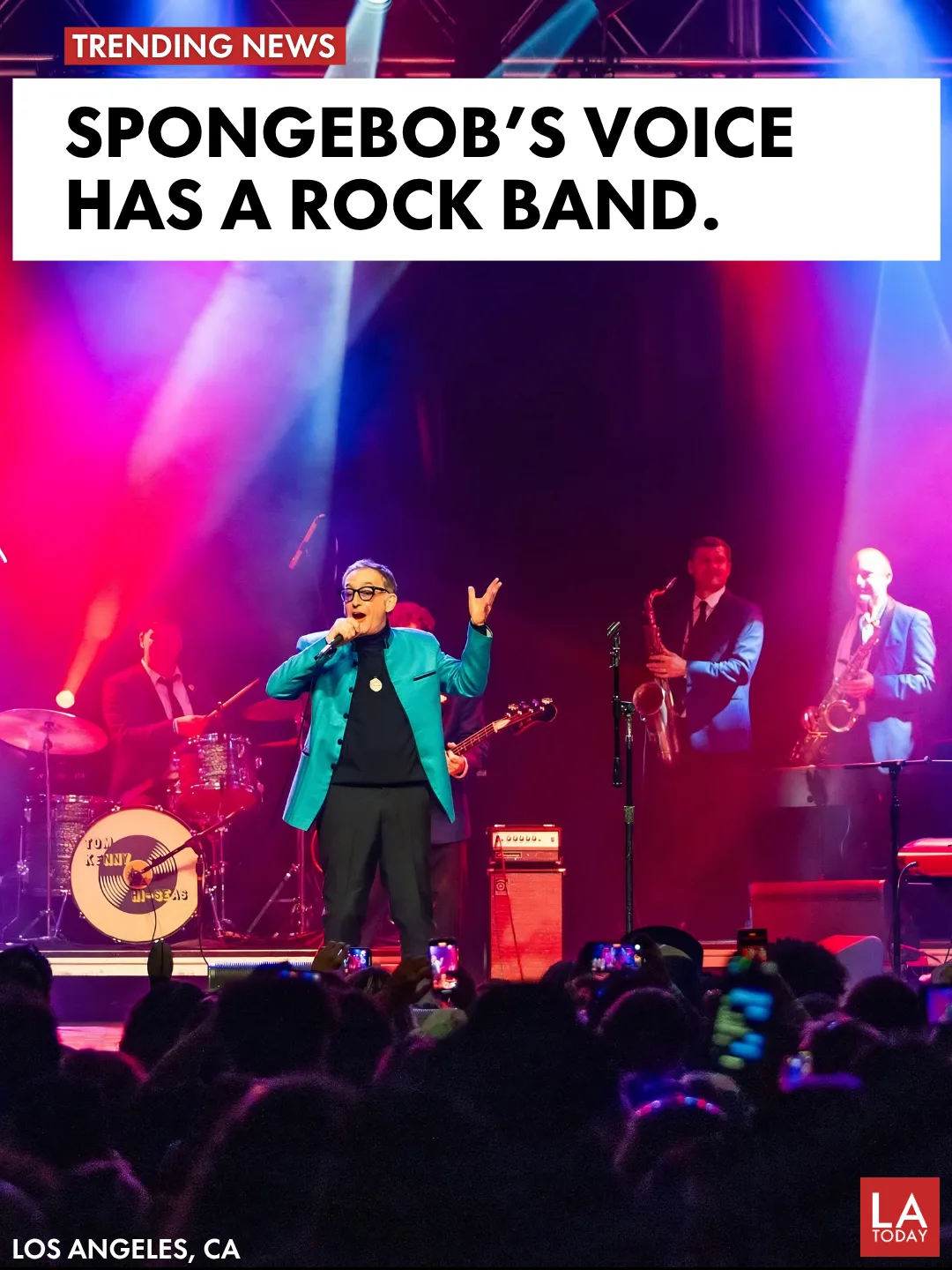LA Today cover: The Voice of SpongeBob Fronts a 12-Piece Rock and Soul Band