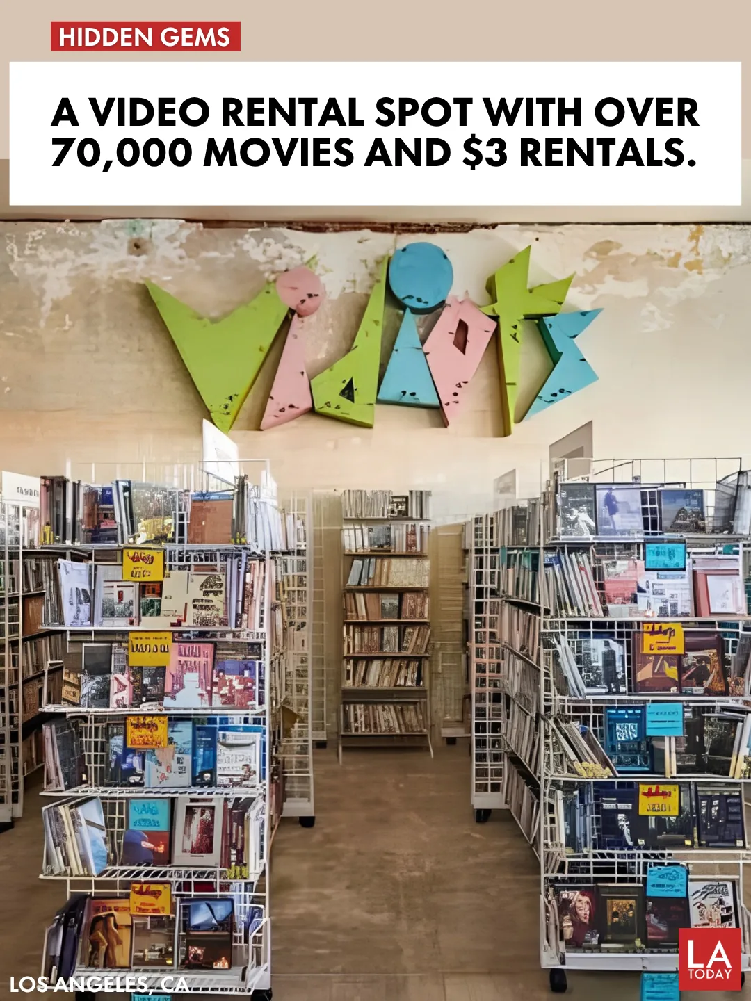 LA Today cover for Vidiots, the video store and cinema inside the Eagle Theatre in Eagle Rock