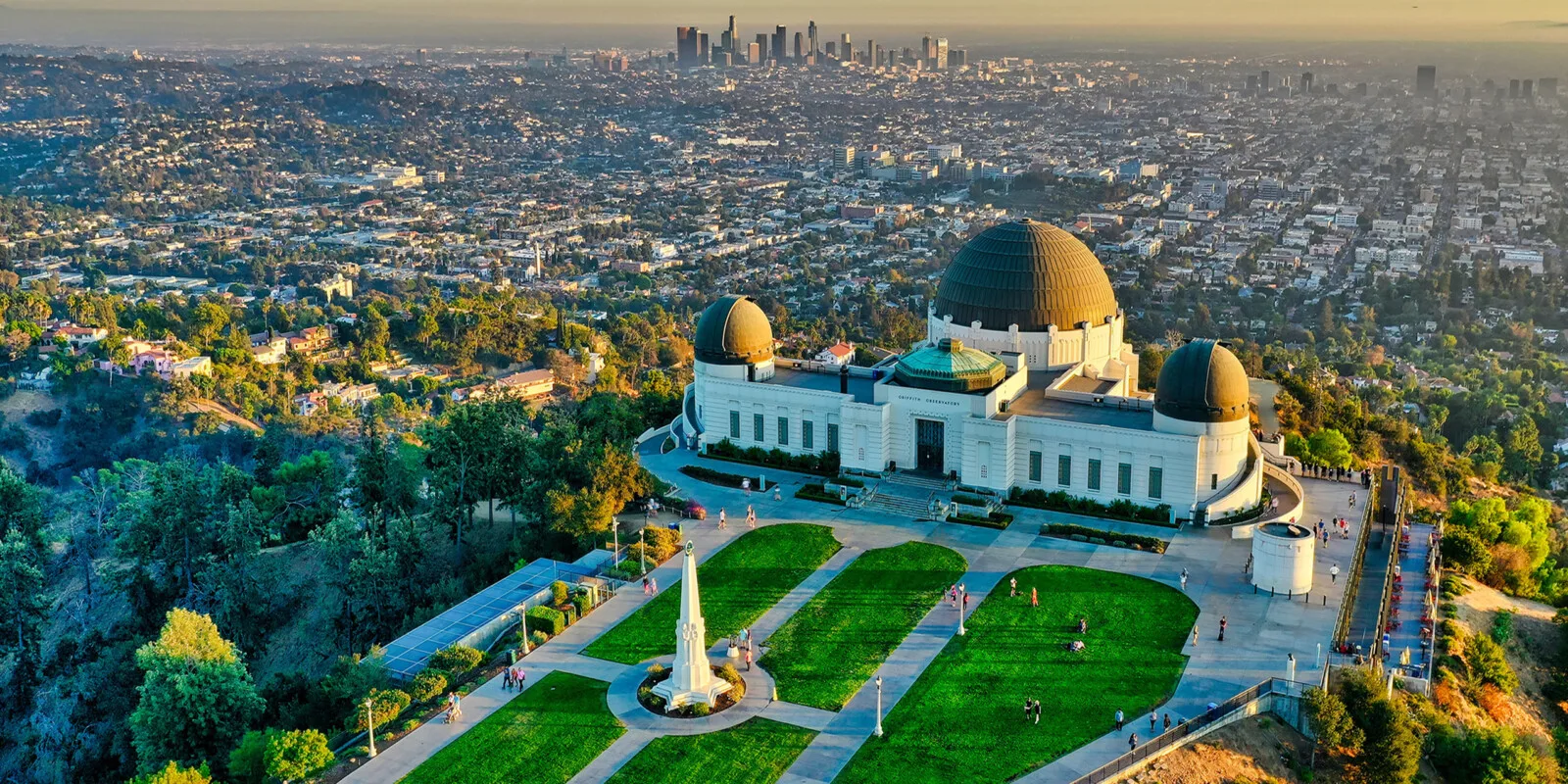 Griffith Observatory above the LA cityscape