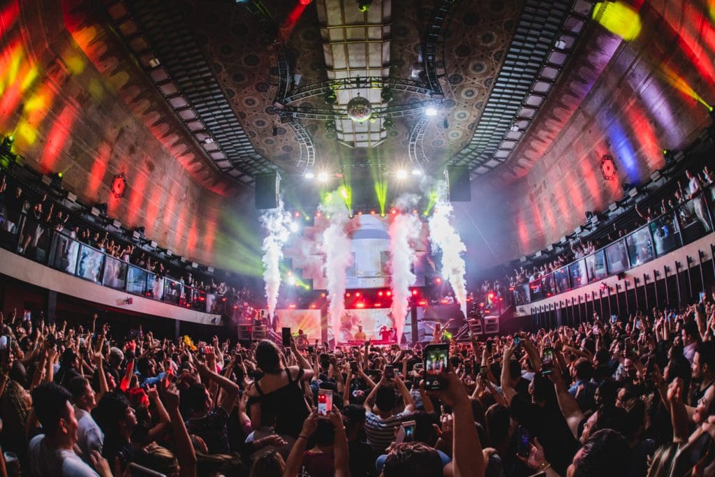 Interior of Exchange LA nightclub in Downtown LA