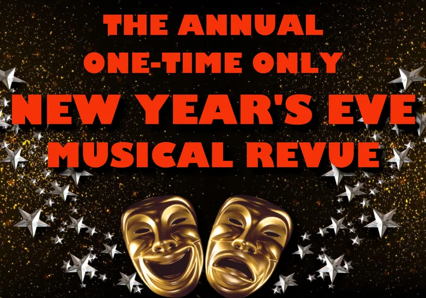 Cast performing at the NYE Musical Revue, Santa Monica Playhouse