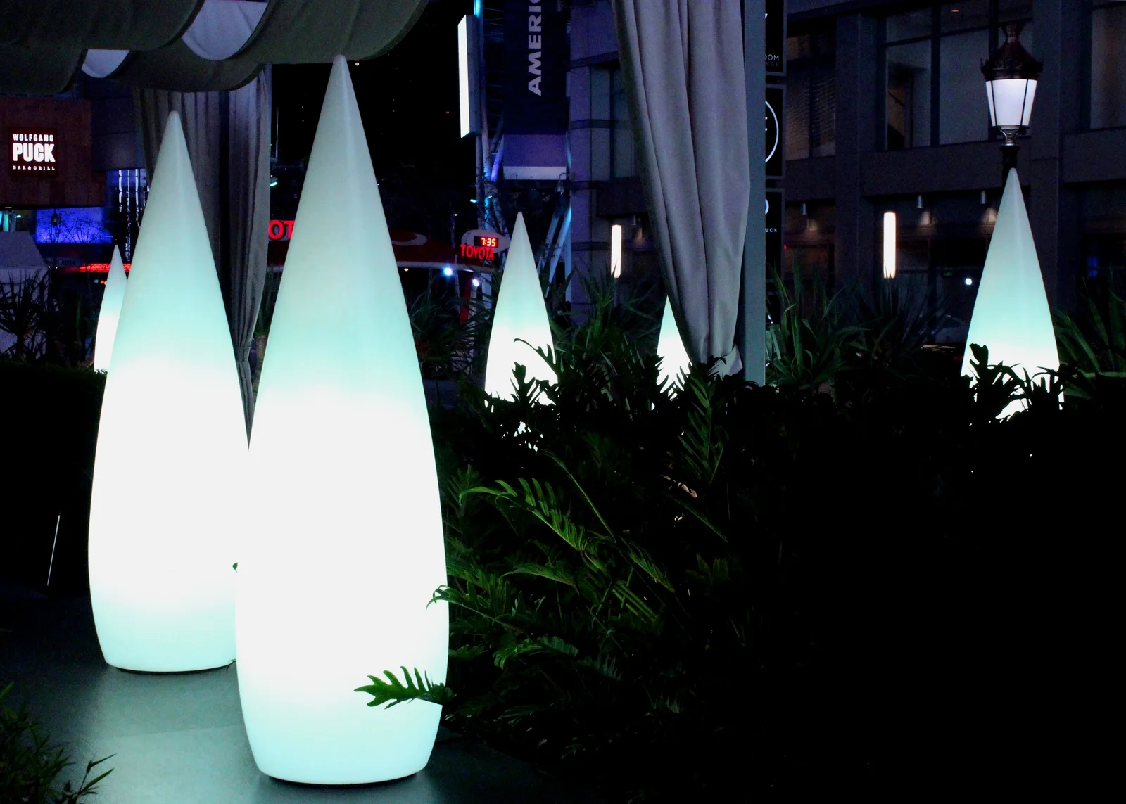 Nighttime lights of L.A. LIVE, Downtown LA