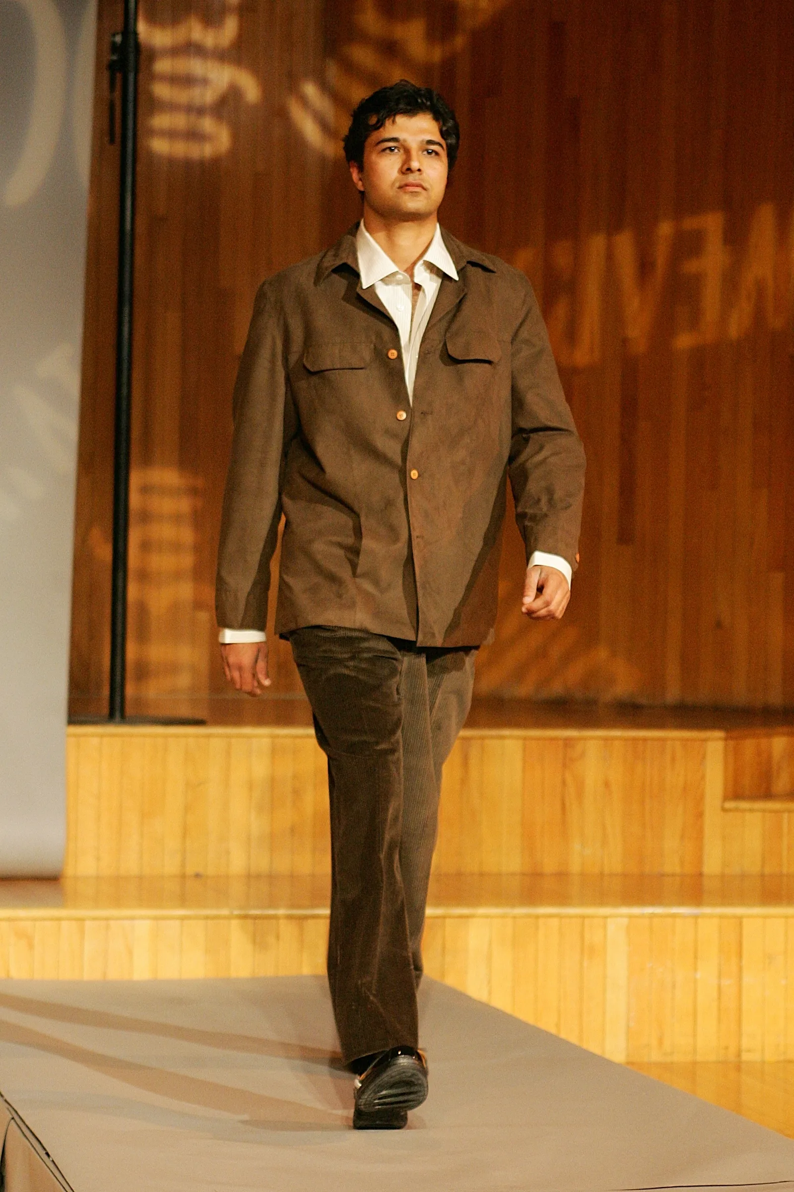Zeeshan Naq on runway modeling