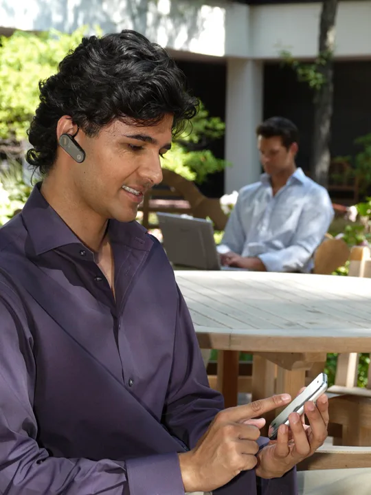 Zeeshan Naq on set filming a movie