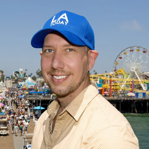 Mark Stampfly on the Santa Monica Pier